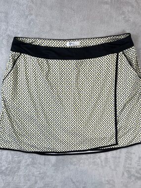 Greg Norman Pull-On Knit Golf Skort sz XXL Tennis Pockets Play Dry Easy Care